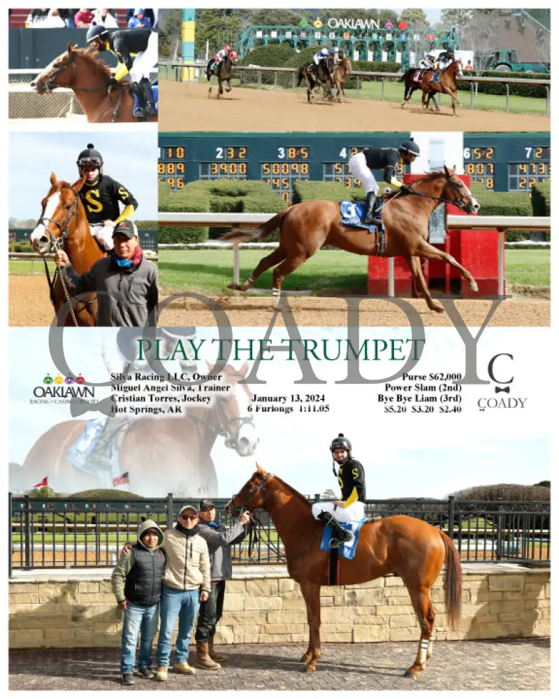 Play The Trumpet - 01-13-24 R03 Op Oaklawn Park