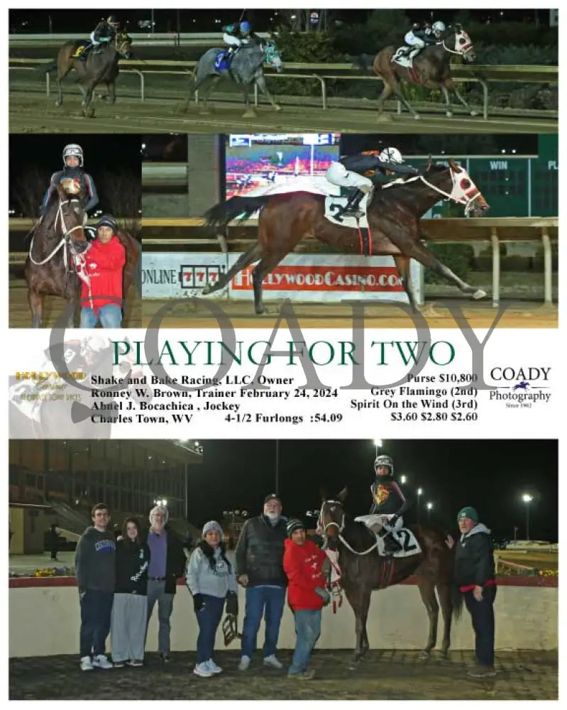 Playing For Two - 02-24-24 R02 Ct Hollywood Casino At Charles Town Races