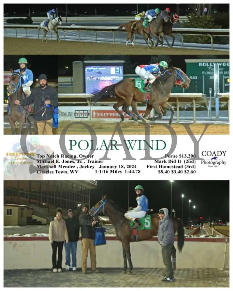 Polar Wind - 01-18-24 R03 Ct Hollywood Casino At Charles Town Races