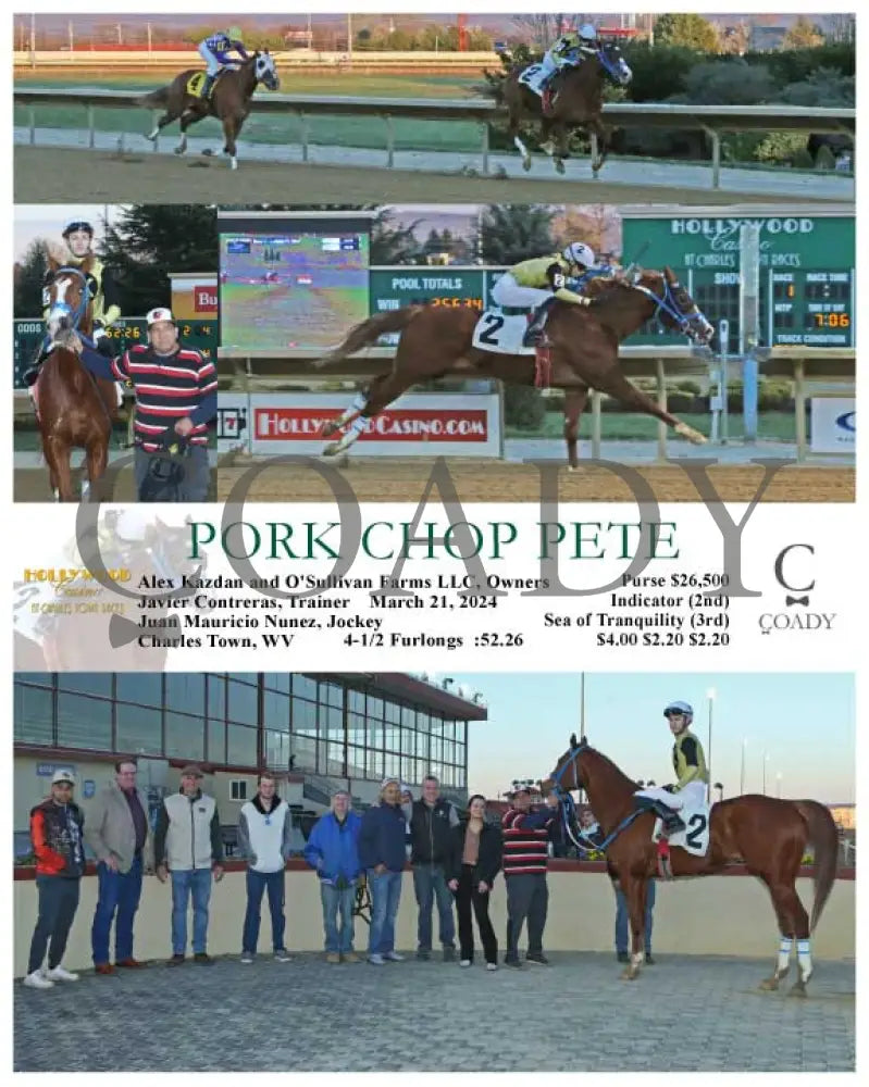 Pork Chop Pete - 03 - 21 - 24 R01 Ct Hollywood Casino At Charles Town Races