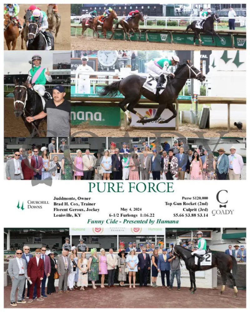 Pure Force - Funny Cide 05-04-24 R01 Cd Churchill Downs