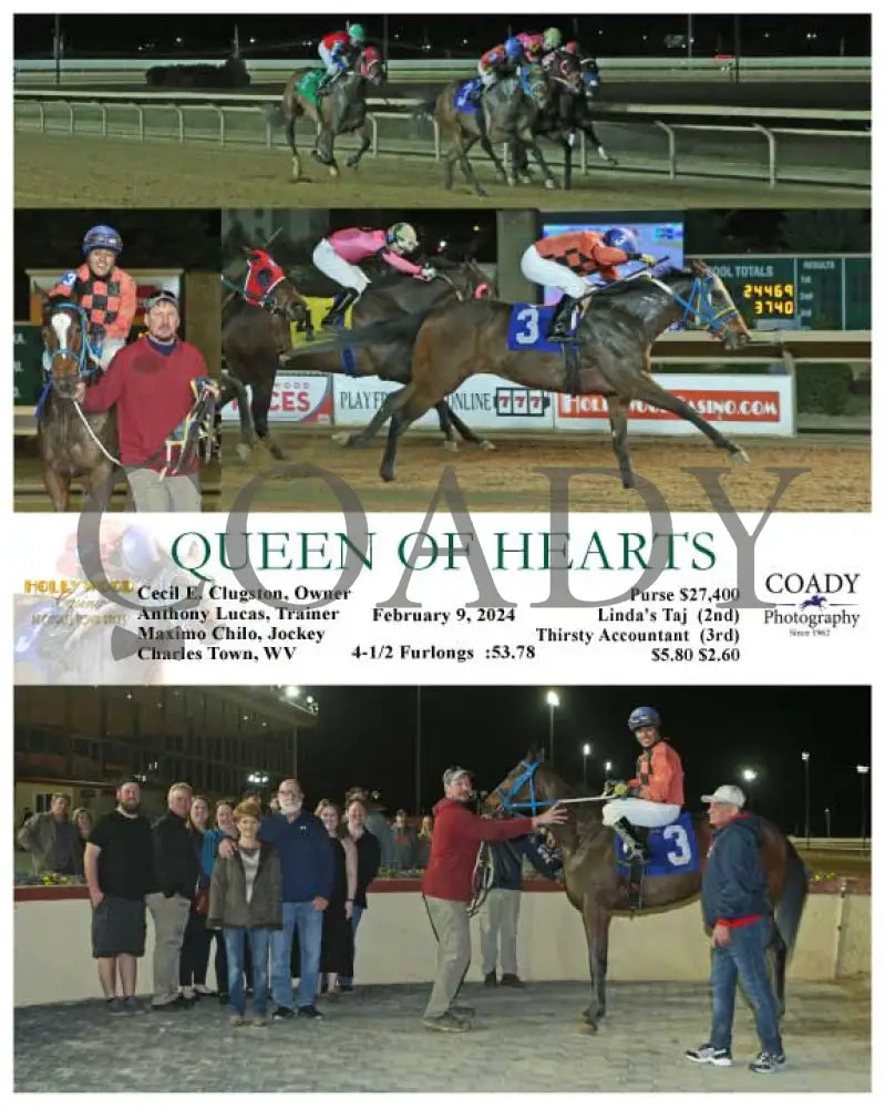 Queen Of Hearts - 02-09-24 R01 Ct Hollywood Casino At Charles Town Races