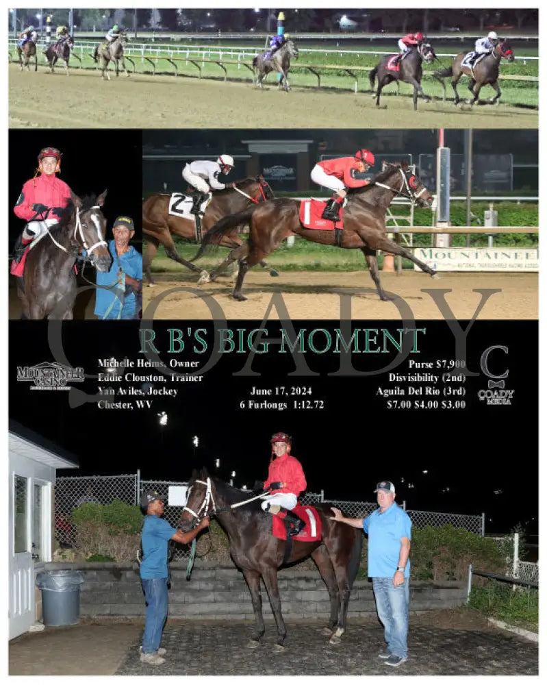 R B’s Big Moment - 06-17-24 R08 Mnr Mountaineer Park