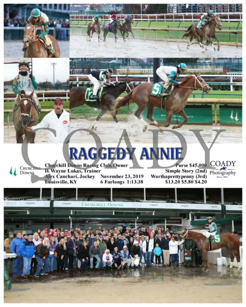 Raggedy Annie - 11-23-19 R05 Cd Churchill Downs