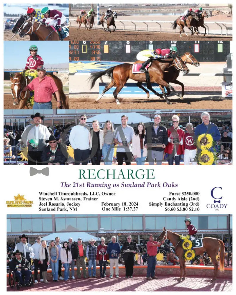 Recharge - The 21St Running Os Sunland Park Oaks 02-18-24 R07 Sun