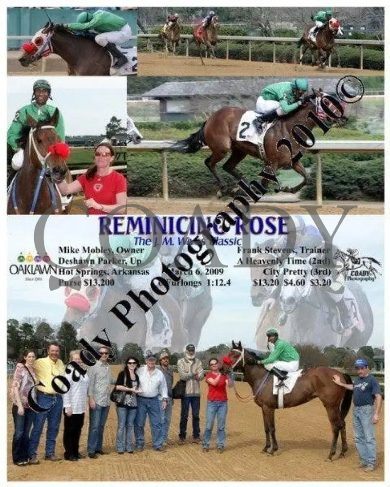 Reminicing Rose - The J. M. Wives Classic 3 Oaklawn Park
