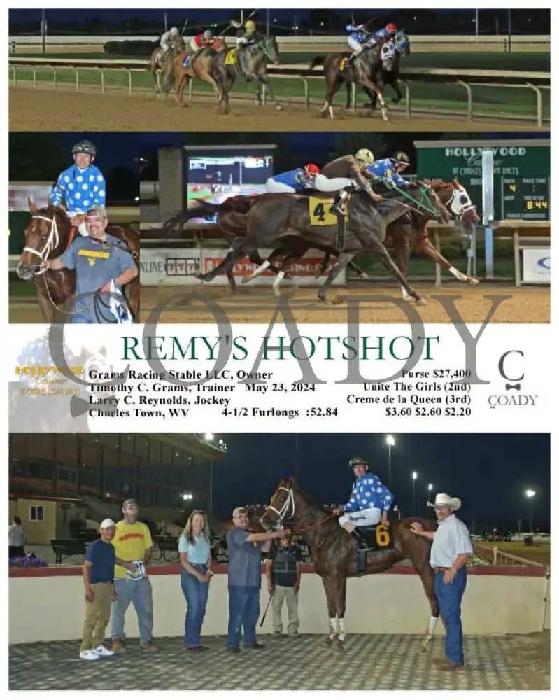 Remy’s Hotshot - 05-23-24 R04 Ct Hollywood Casino At Charles Town Races