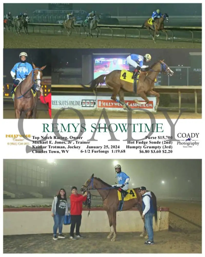 Remys Showtime - 01-25-24 R05 Ct Hollywood Casino At Charles Town Races