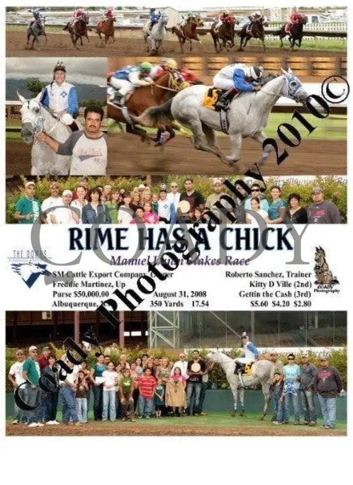 Rime Has A Chick - Manuel Lujan Stakes Race 8 31 Downs At Albuquerque