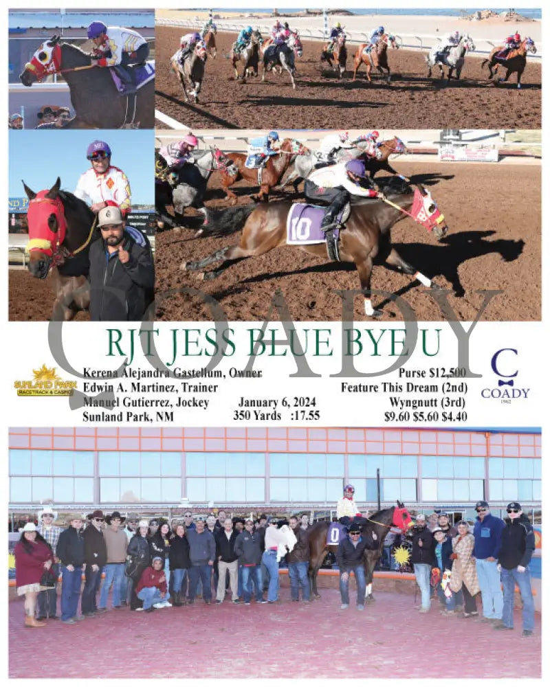 Rjt Jess Blue Bye U - 01-06-24 R07 Sun Sunland Park