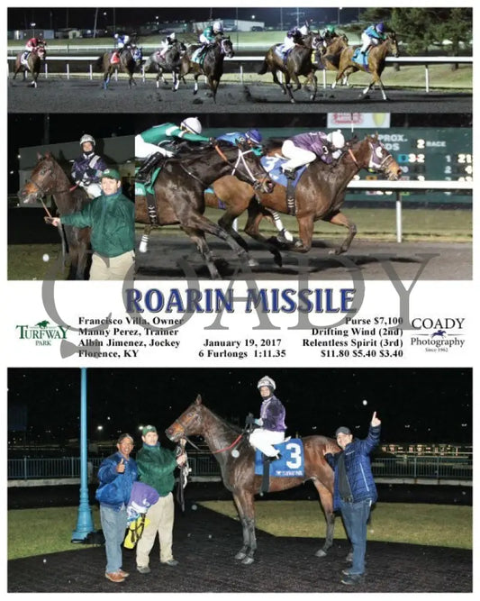 Roarin Missile - 011917 Race 02 Tp Turfway Park