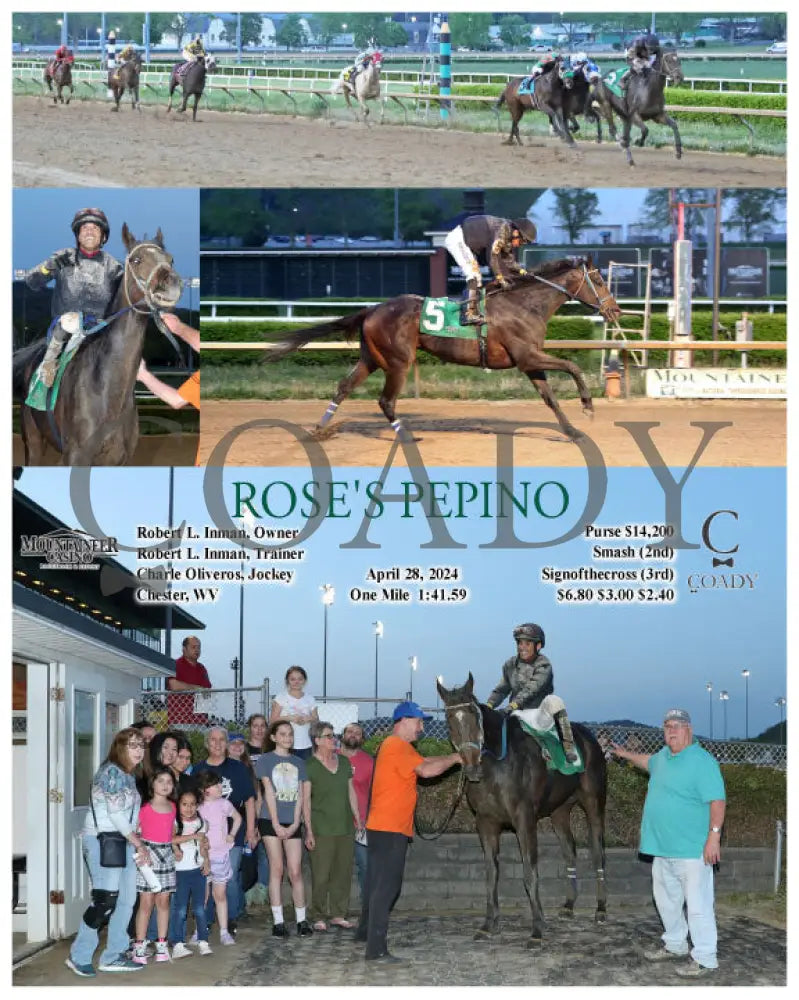 Rose’s Pepino - 042824 Race 04 Mnr Mountaineer Park