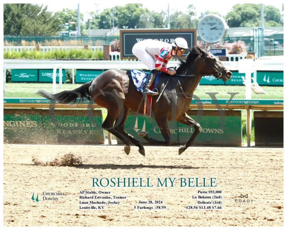 Roshiell My Belle - 06-28-24 R04 Cd Action Churchill Downs