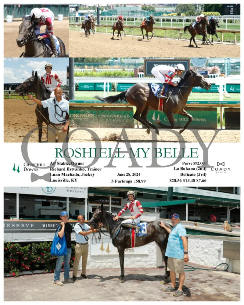 Roshiell My Belle - 06-28-24 R04 Cd Churchill Downs