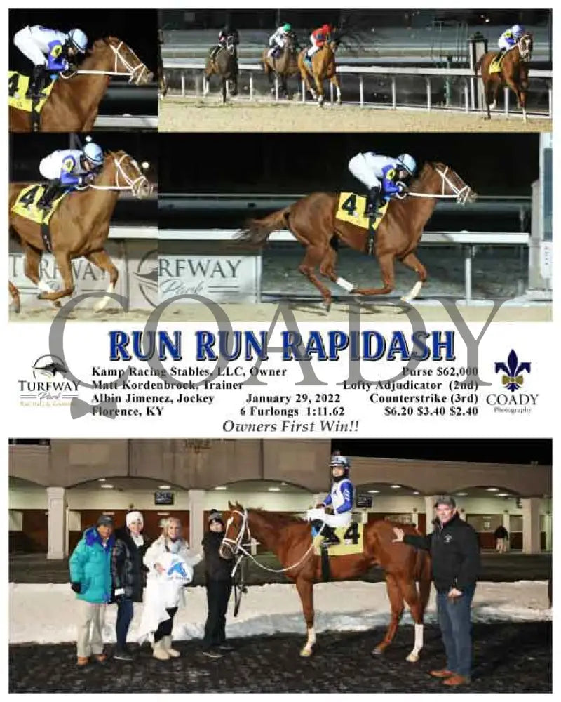Run Rapidash - 01-29-22 R03 Tp Turfway Park