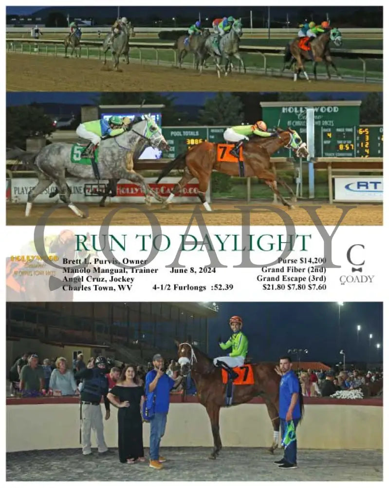 Run To Daylight - 06-08-24 R04 Ct Hollywood Casino At Charles Town Races