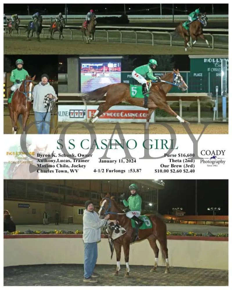 S Casino Girl - 01-11-24 R08 Ct Hollywood Casino At Charles Town Races