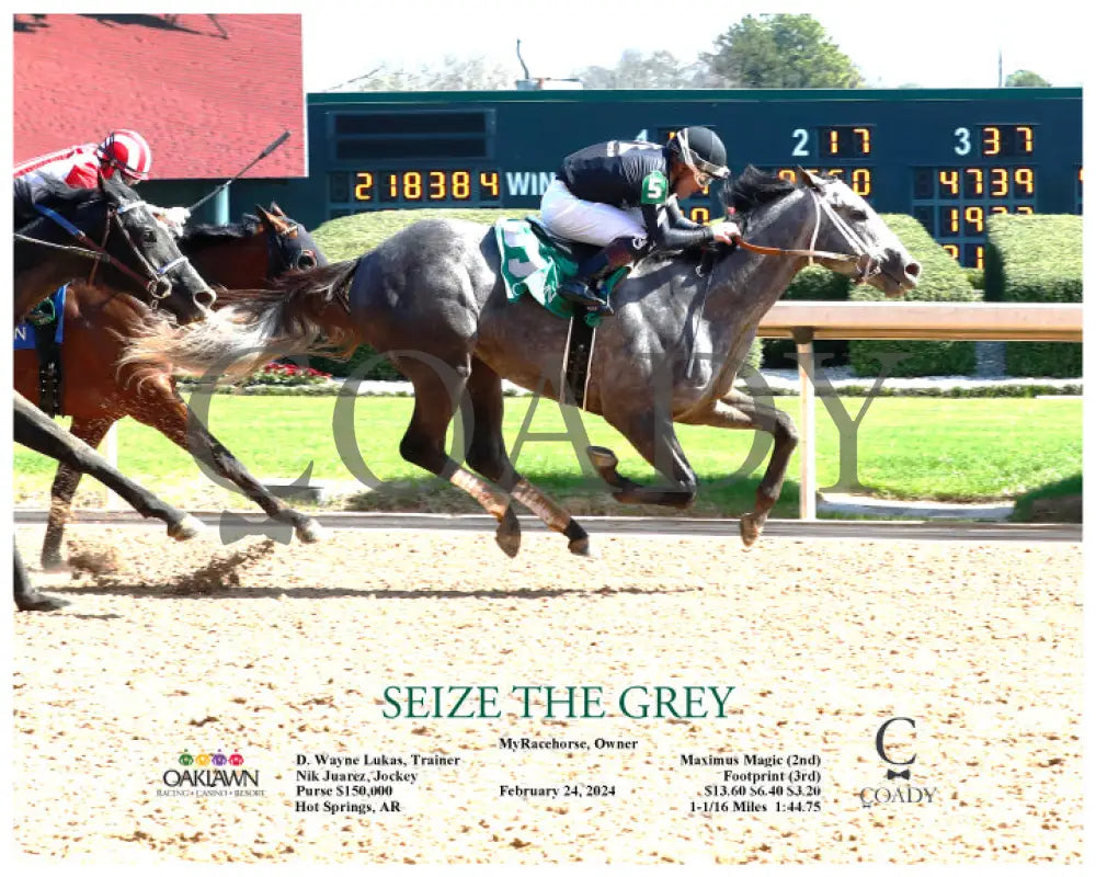 Seize The Grey - 02-24-24 R01 Oaklawn Park Action 1