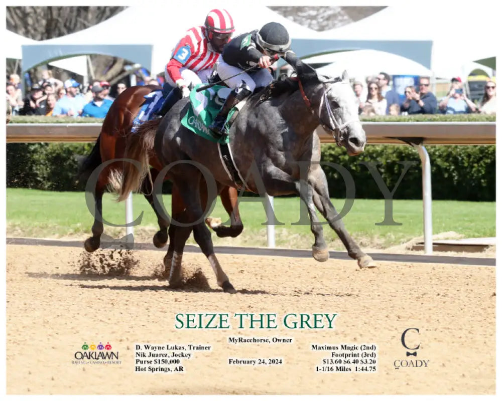 Seize The Grey - 02-24-24 R01 Oaklawn Park Action 2