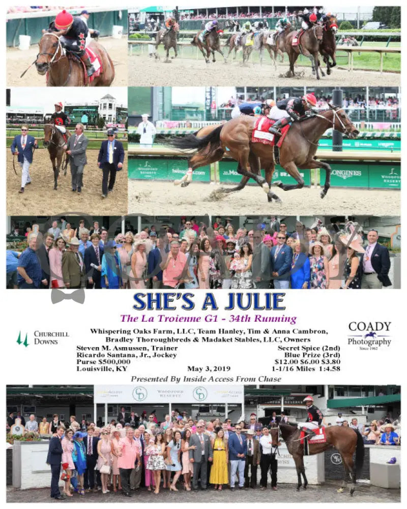 She’s A Julie - The La Troienne G1 34Th Running 05-03-19 R08 Cd Churchill Downs