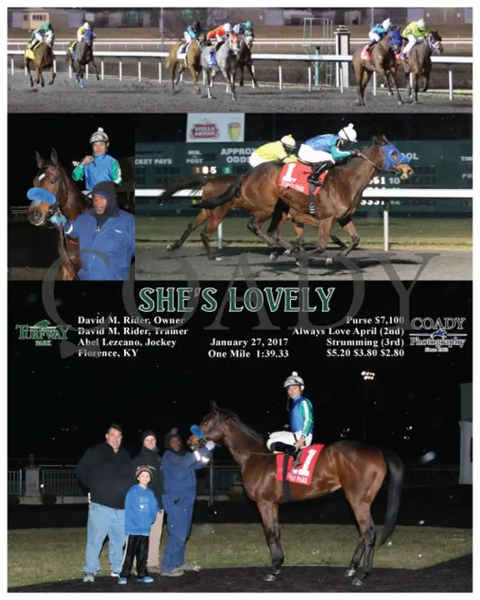 She’s Lovely - 012717 Race 07 Tp Turfway Park