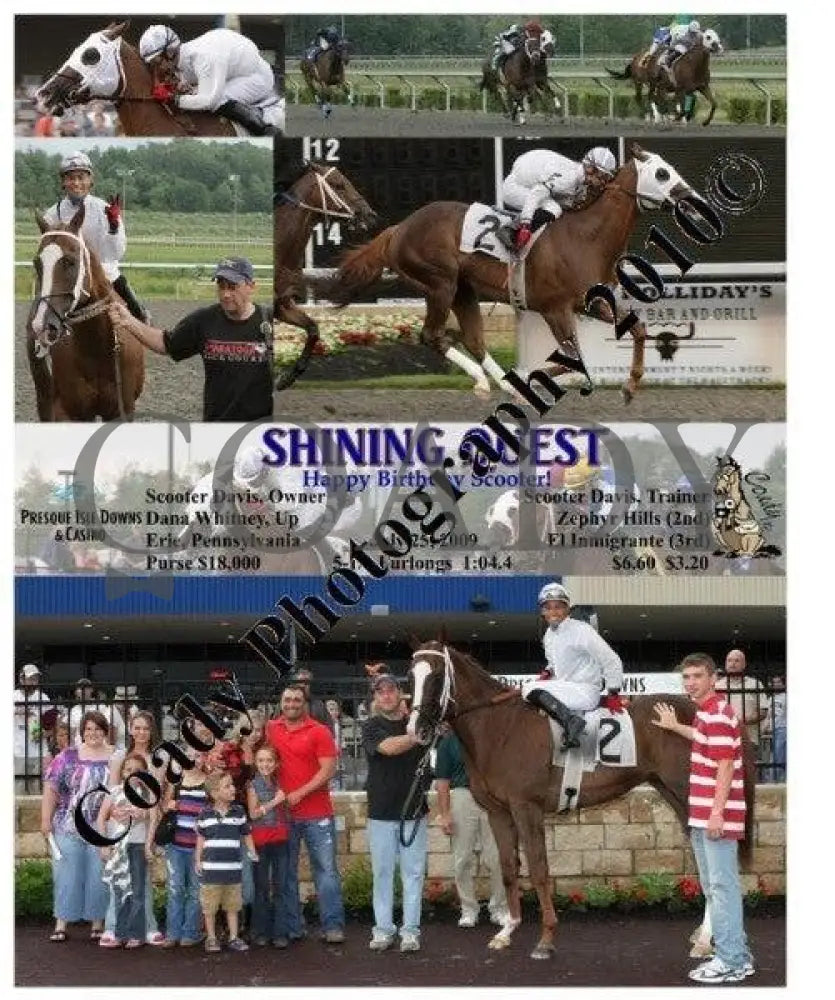 Shining Quest - Happy Birthday Scooter! 7 25 Presque Isle Downs