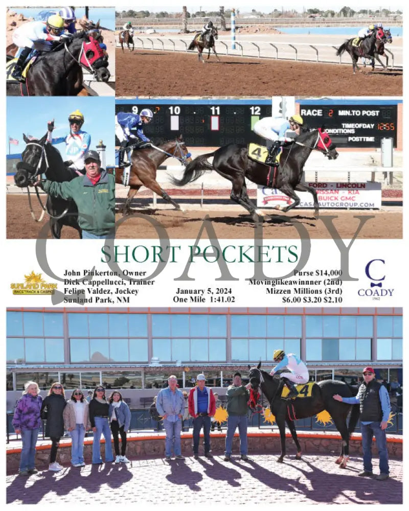 Short Pockets - 01-05-24 R02 Sun Sunland Park