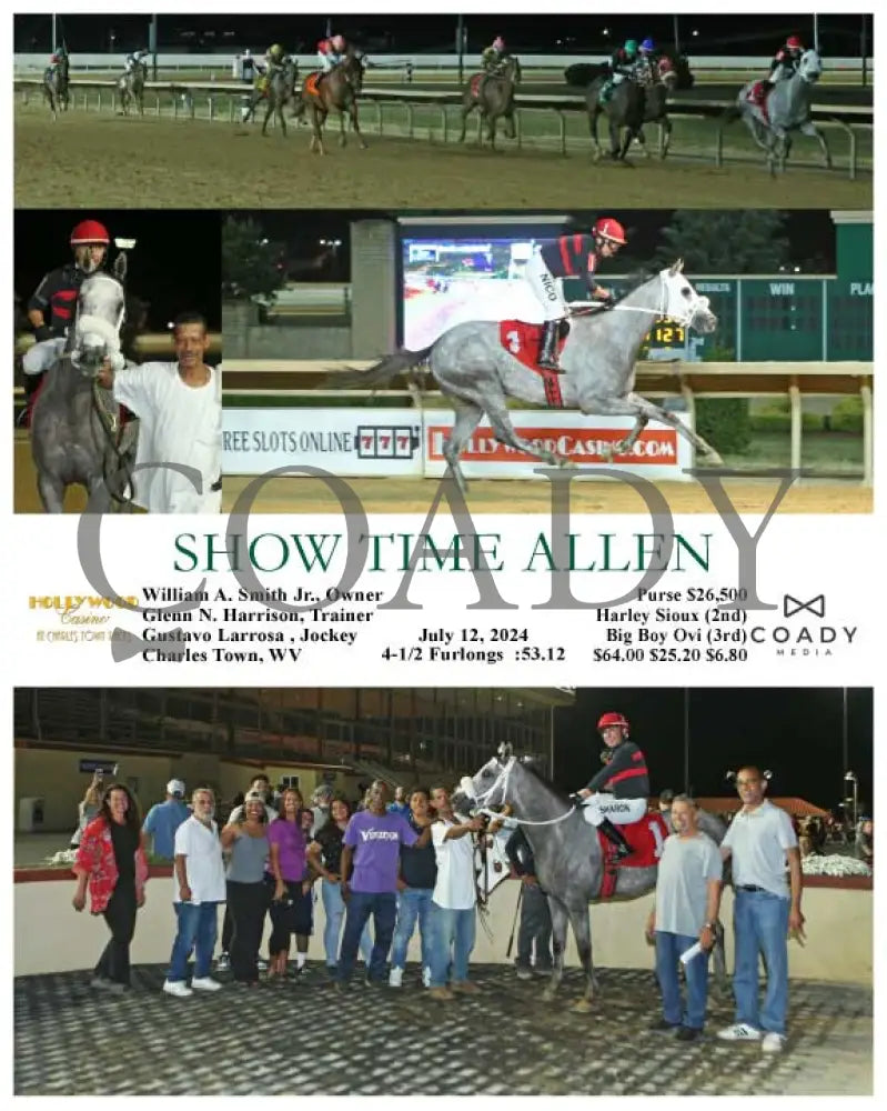 Show Time Allen - 07-12-24 R05 Ct Hollywood Casino At Charles Town Races