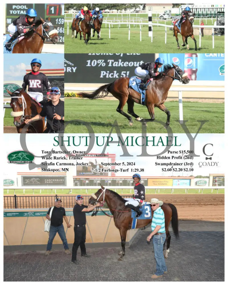 Shut Up Michael - 09-05-24 R01 Cby Kentucky Downs