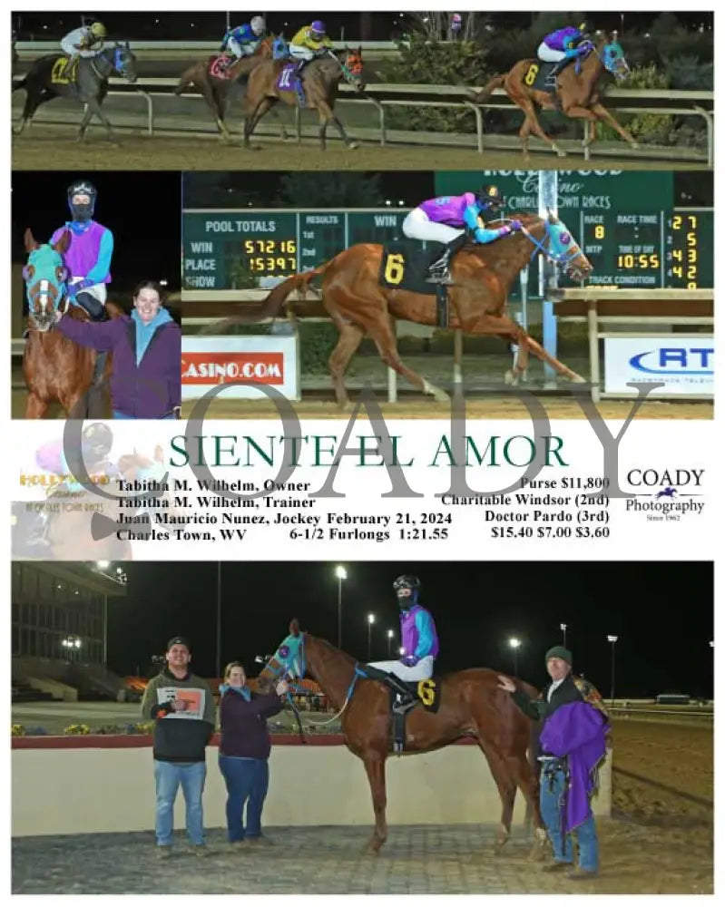 Siente El Amor - 02-21-24 R08 Ct Hollywood Casino At Charles Town Races