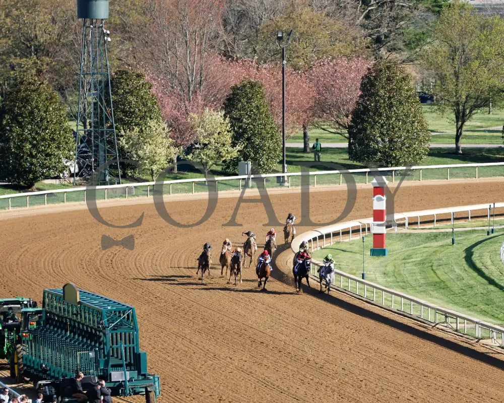 Sierra Leone - The Toyota Blue Grass G1 100Th Running 04 - 06 - 24 R10 Kee Aerial Turn 01 Keeneland