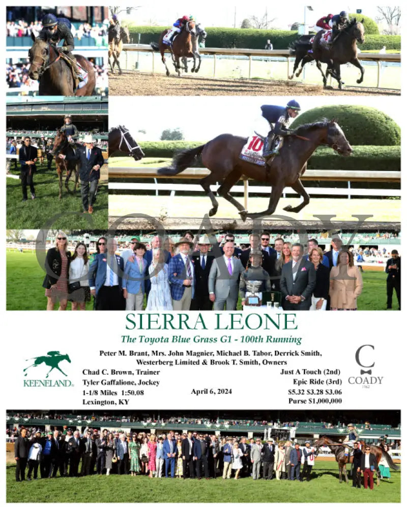 Sierra Leone - The Toyota Blue Grass G1 100Th Running 04 - 06 - 24 R10 Kee Keeneland