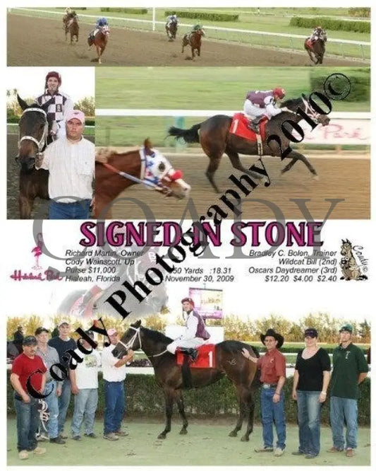 Signed In Stone - 11/30/2009 Hialeah Park