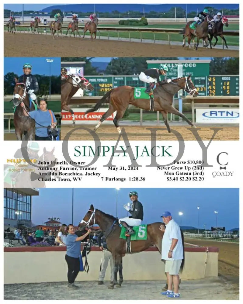 Simply Jack - 05-31-24 R04 Ct Hollywood Casino At Charles Town Races