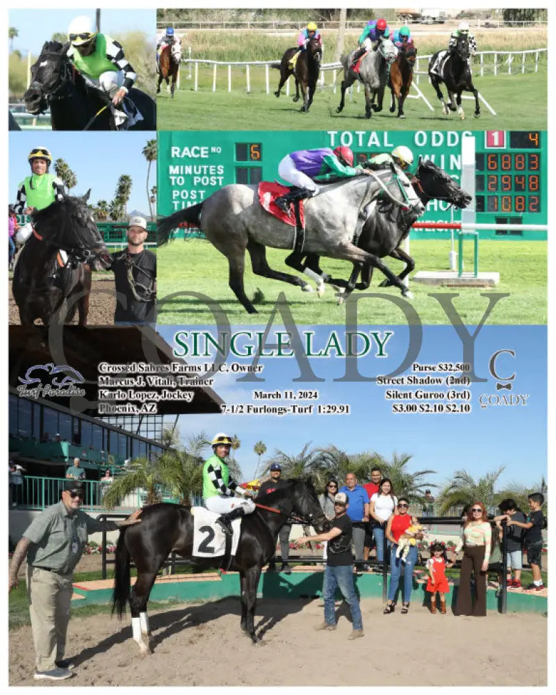 Single Lady - 03 - 11 - 24 R06 Tup Turf Paradise