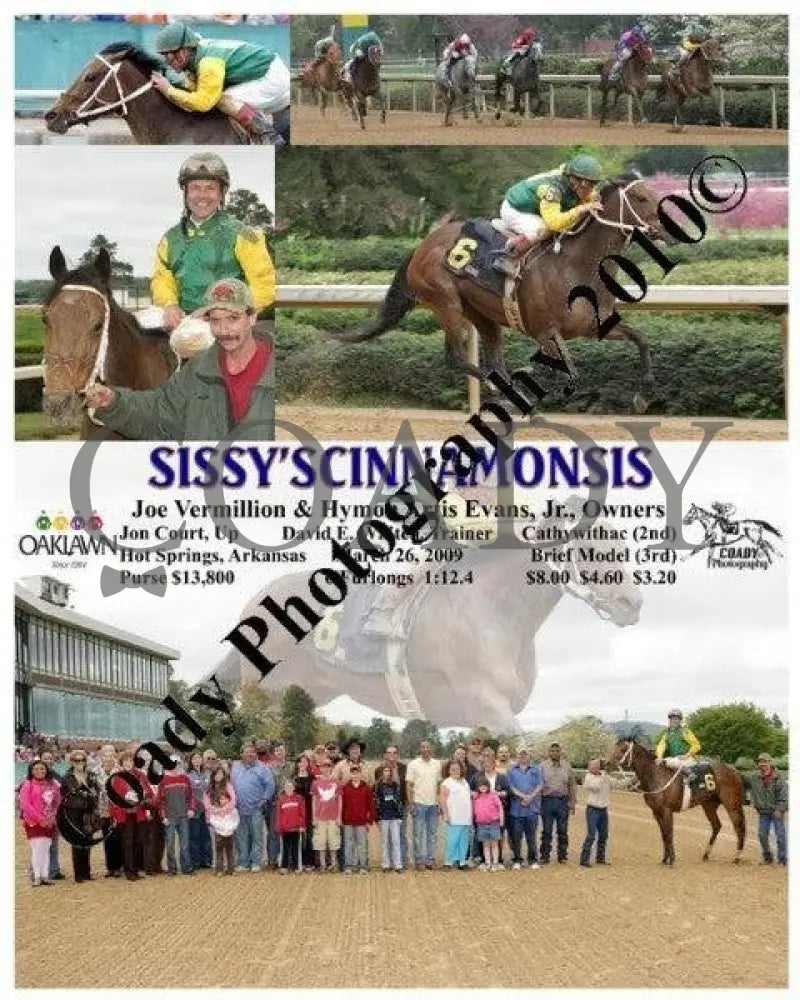Sissy Scinnamonsis - 3 26 2009 Oaklawn Park