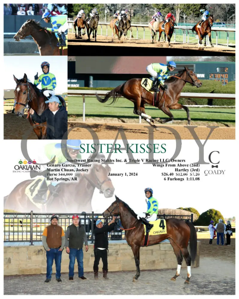 Sister Kisses - 01-01-24 R06 Op Oaklawn Park