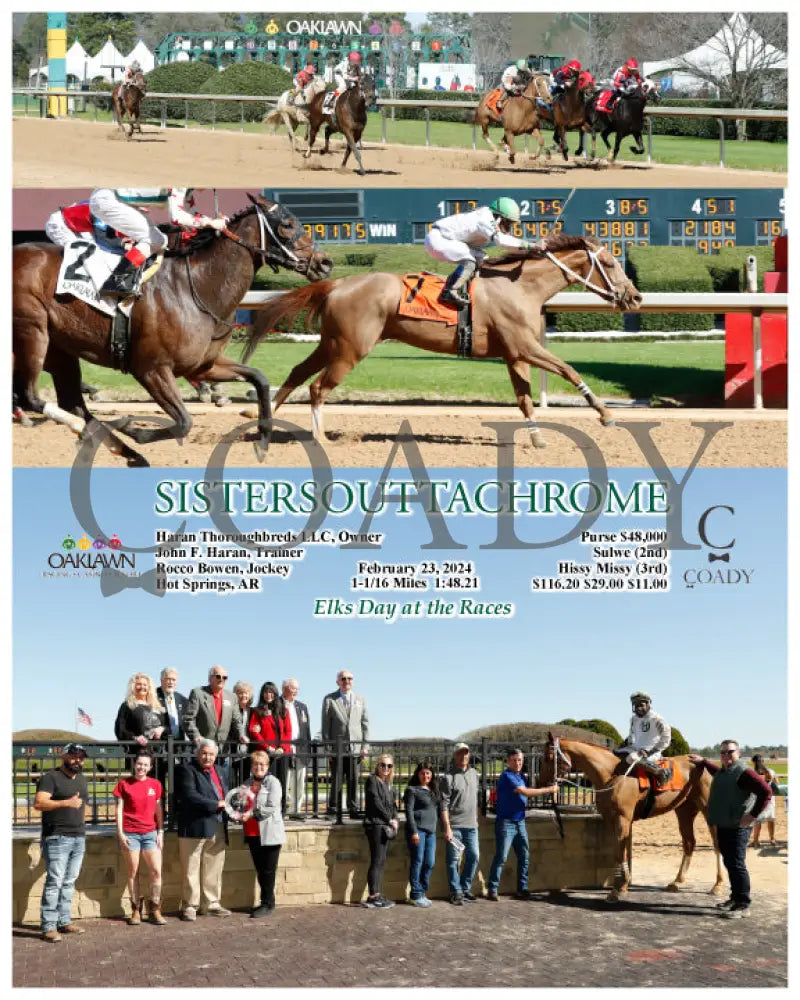 Sistersouttachrome - 02-23-24 R04 Op Oaklawn Park