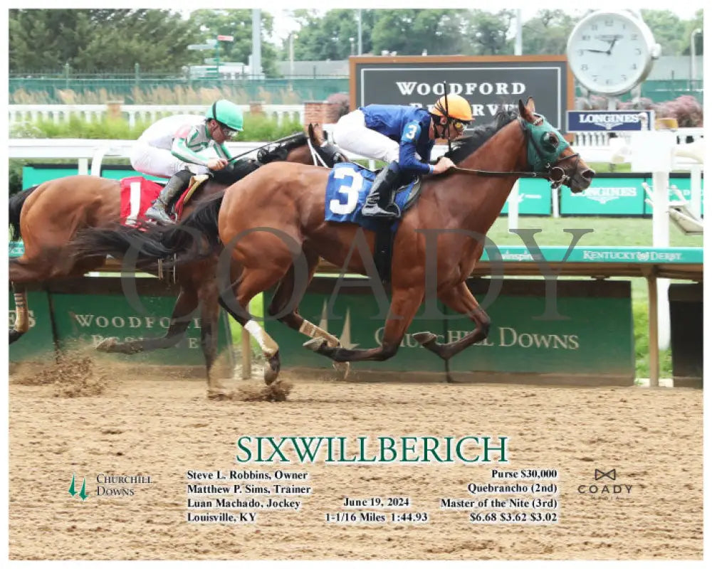 Sixwillberich - 06-19-24 R01 Cd Action Churchill Downs