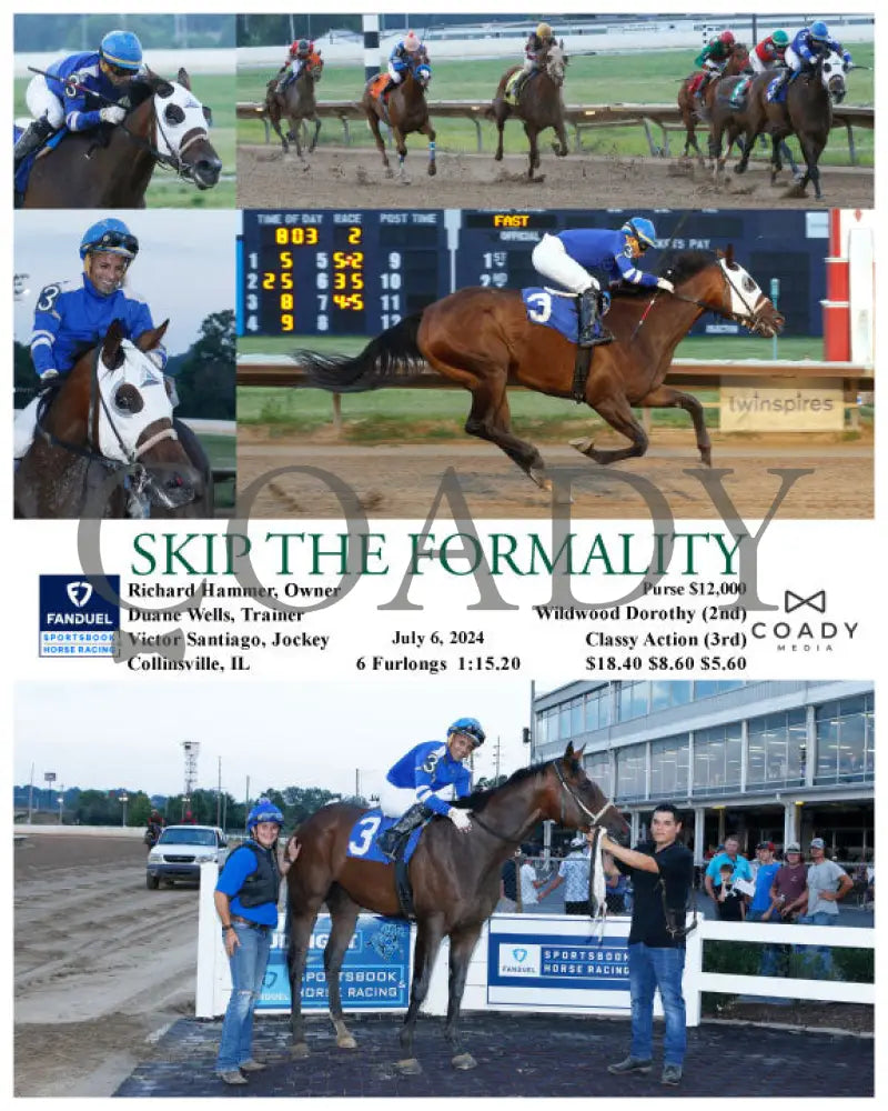 Skip The Formality - 07-06-24 R02 Fan Fanduel Sportsbook Horse Racing