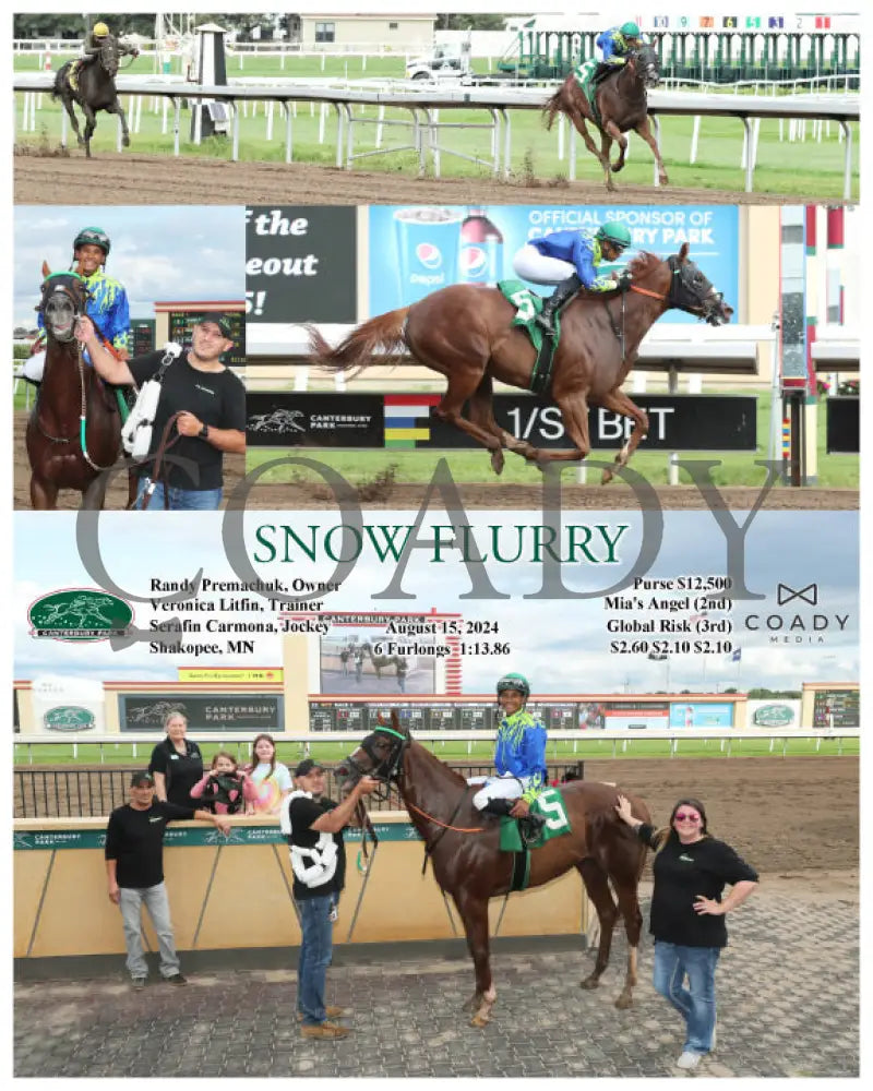 Snow Flurry - 08-15-24 R01 Cby Canterbury Park