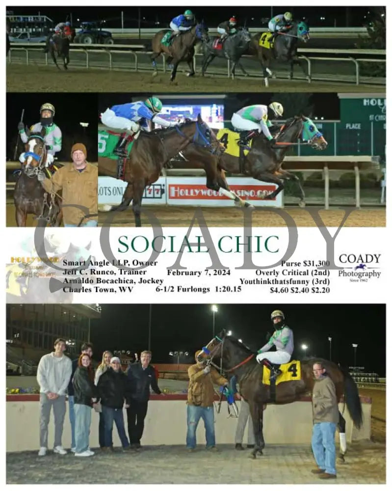 Social Chic - 02-07-24 R04 Ct Hollywood Casino At Charles Town Races