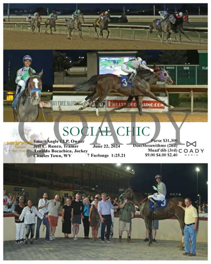 Social Chic - 06-22-24 R04 Ct Hollywood Casino At Charles Town Races