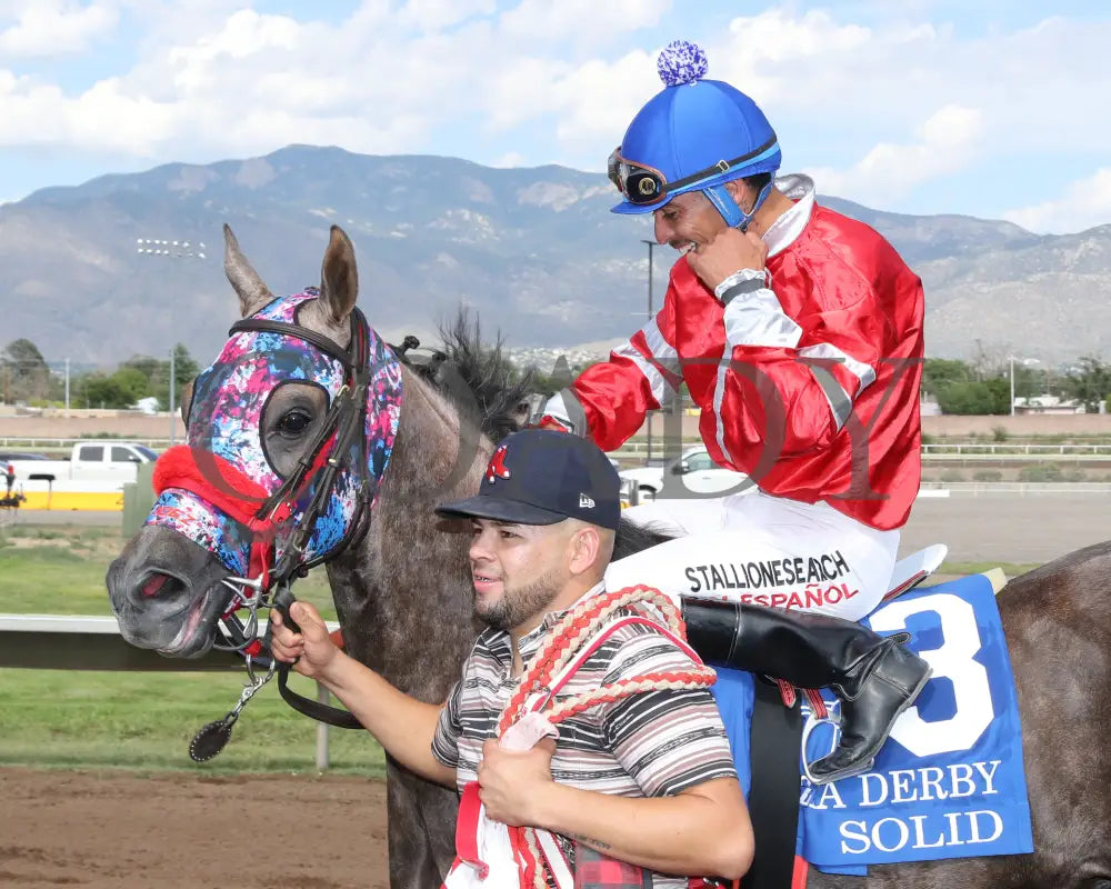 Solid - Zia Quarter Horse Derby G2 07-27-24 R10 The Downs At Albuquerque Return Shot