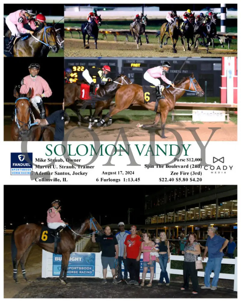 Solomon Vandy - 08-17-24 R05 Fan Fanduel Sportsbook Horse Racing