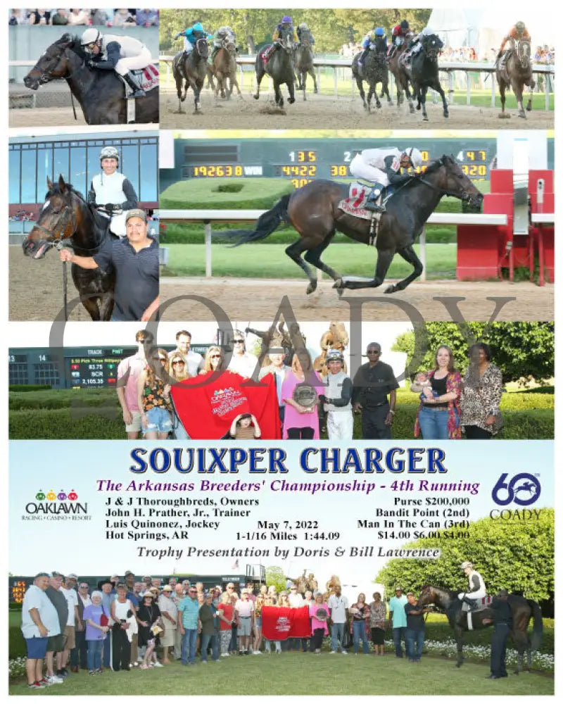 Souixper Charger - The Arkansas Breeders’ Championship 4Th Running 05-07-22 R11 Op Oaklawn Park