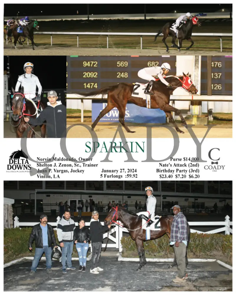 Sparkin - 01-27-24 R08 Ded Delta Downs