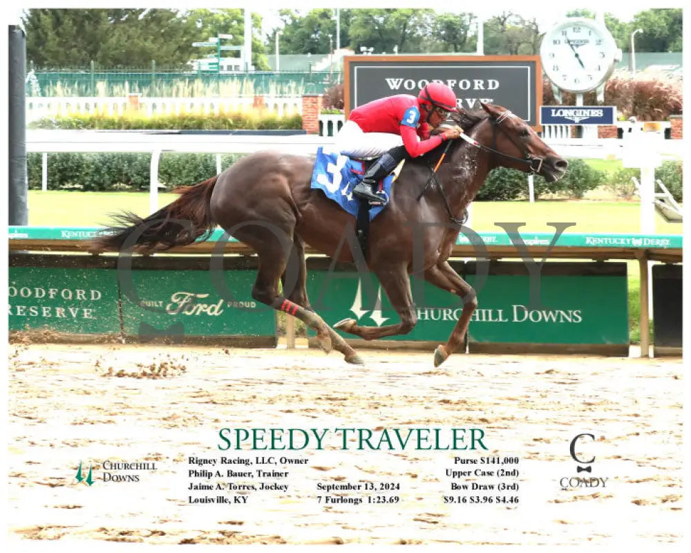 Speedy Traveler - 09-13-24 R09 Cd Action Churchill Downs