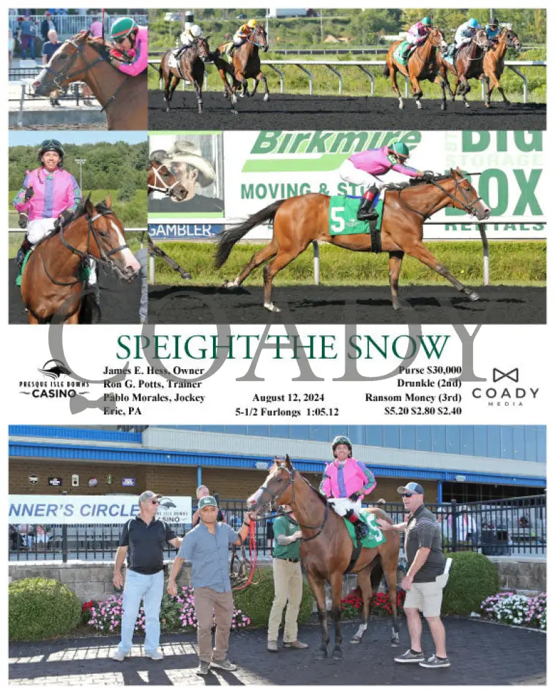 Speight The Snow - 08-12-24 R06 Pid Presque Isle Downs