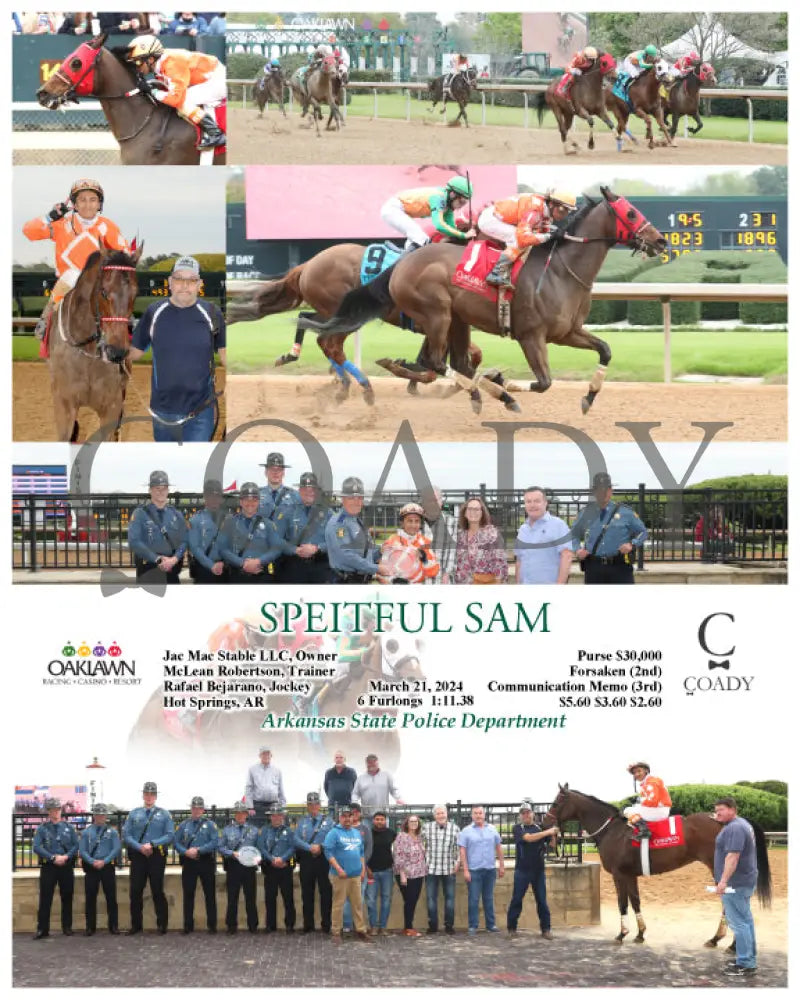 Speitful Sam - 03 - 21 - 24 R02 Op Oaklawn Park